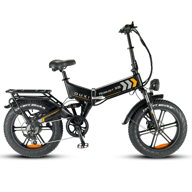 

X8 Electric Bike Fast Delivery Fat Tire 20'' Bicycle 750W 48V 15AH Battery Mountain Bikes