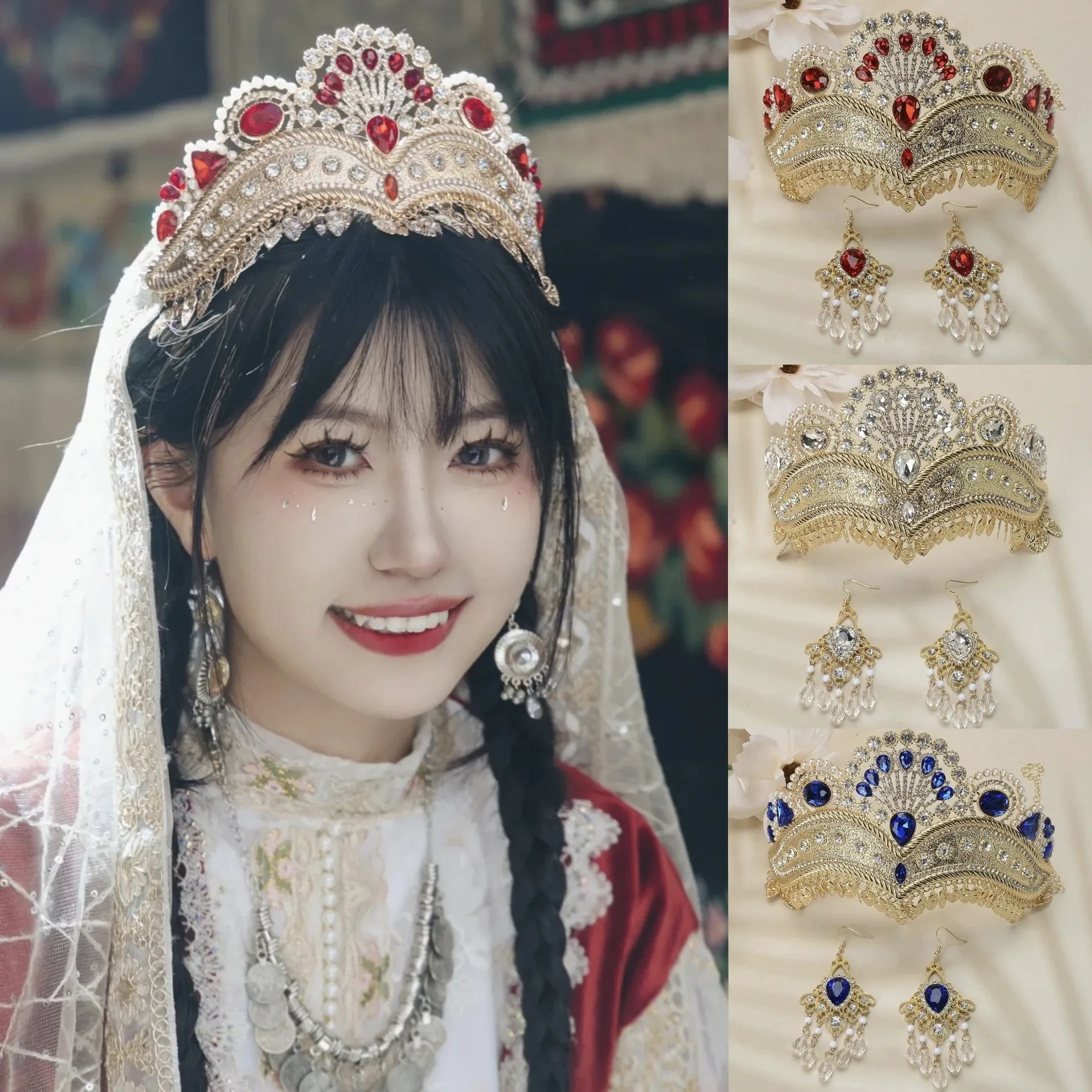 n-crown-ethnic-uygur-dance-jewelry-set-dinner-par-ball-national-features-alloy-silver-gold-fini-hair-accories