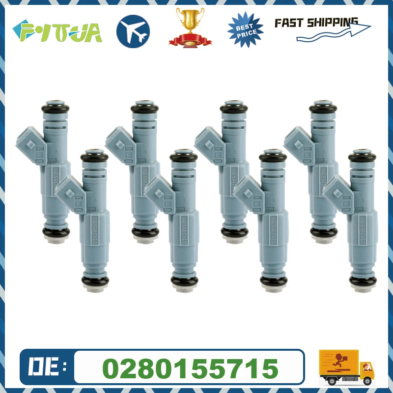 

8pcs Fuel injector 0280155715 for FORD-MERCURY 4.6L V8 1997 For Chevrolet Corvette Firebird Car Engine Injection Nozzle Valve