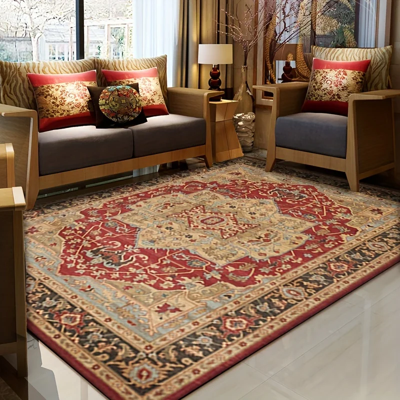 

1pc, Persian Carpet, Bohemian Living Room Area Rug, Ethnic Style Carpet, for Living Room Bedroom Rug, Home Decor Room Decor