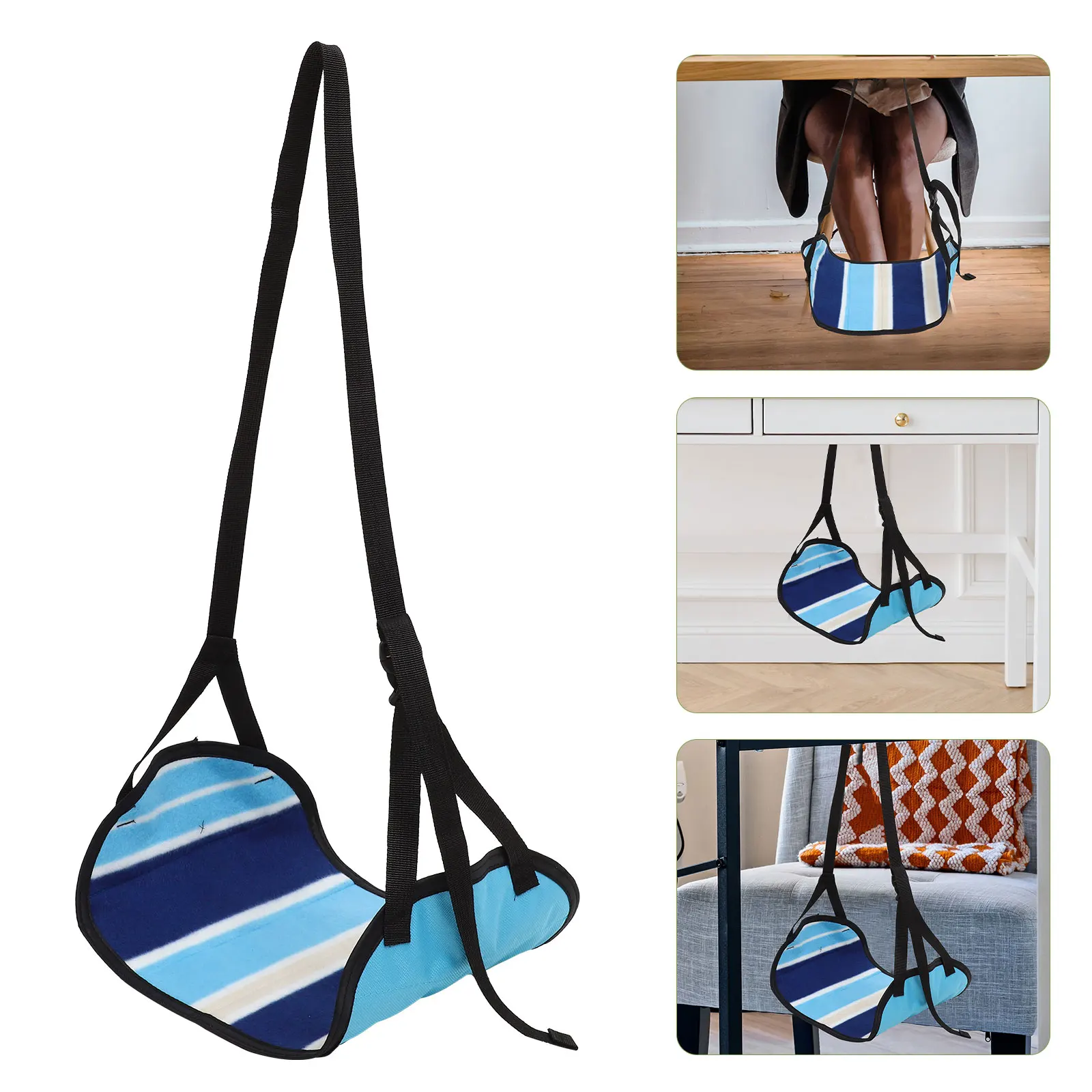 

Foot Hammock Flight Accessories for Plane Leg Airplane Travel Footrest Essentials Feet Sling