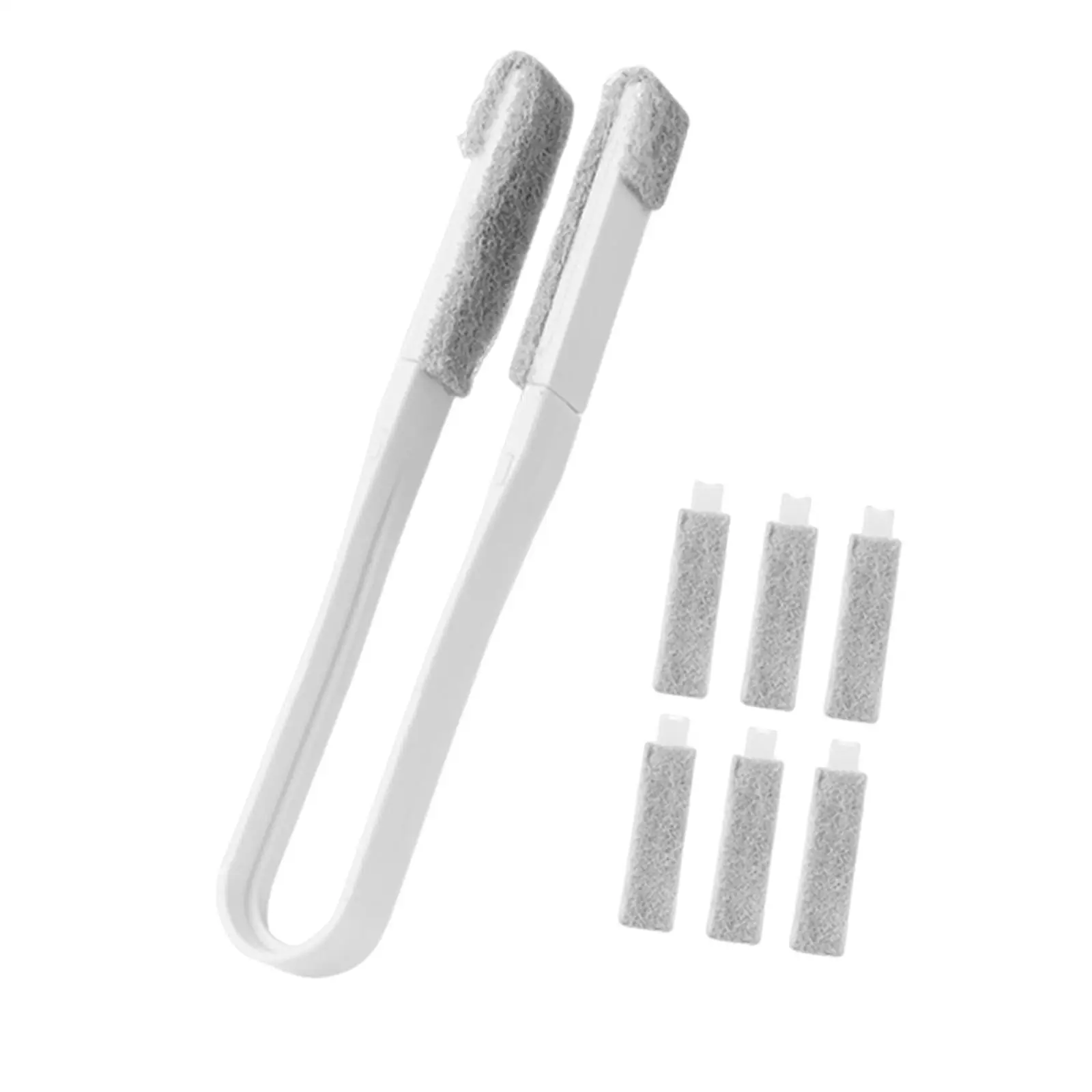 Dusting Brush Multipurpose Washable Duster Double Sided Clamp Window Cleaner Tool for Slats Vents and Furniture Surfaces