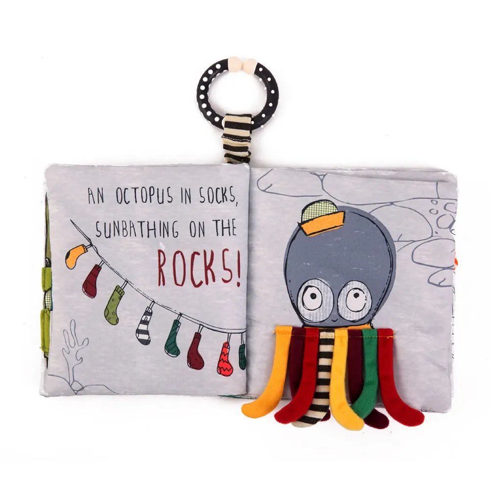 3D サウンド布ブック赤ちゃん幼児早期教育明るい漫画生地キッズギフトモンテッソーリスタイル