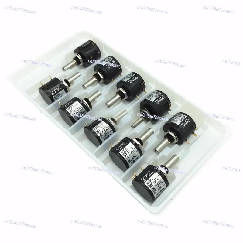 

M22S10 1KΩ 2KΩ 5KΩ 10KΩ，Precision Wire Wound Potentiometer 1pcs，Ten-turn Potentiometer