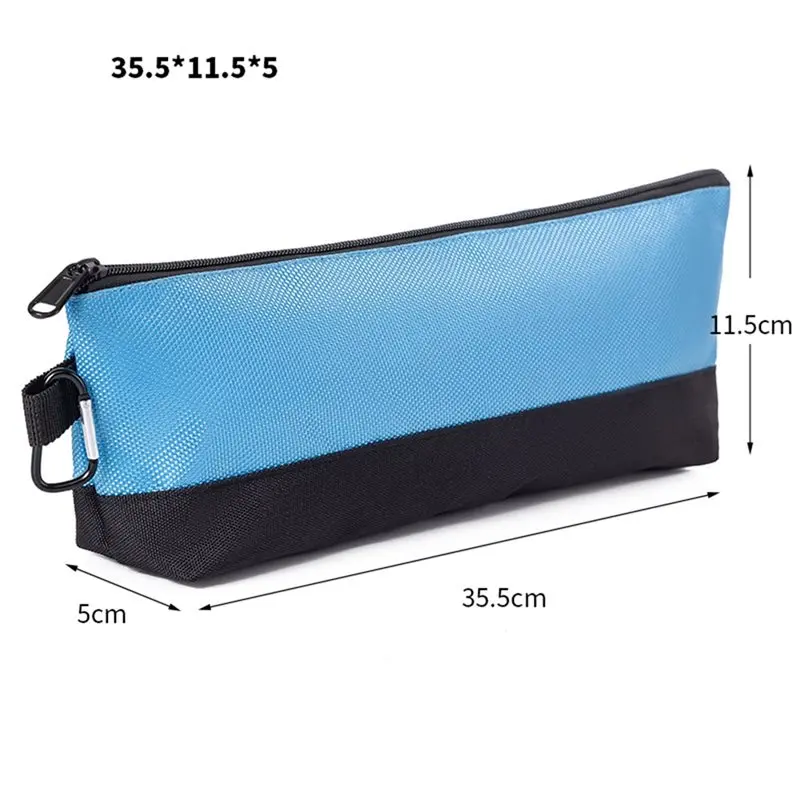 AB66-Multi-Size Oxford Cloth Tool Storage Bags(5Pcs) Featuring Zipper& Carabiner For Hand Tools For Organizing