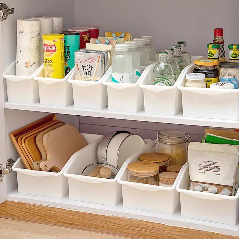 Cesto Organizador para Armário de Cozinha, Prateleira de Banheiro, Suporte para Lanches e Temperos, Solução de Armazenamento ...