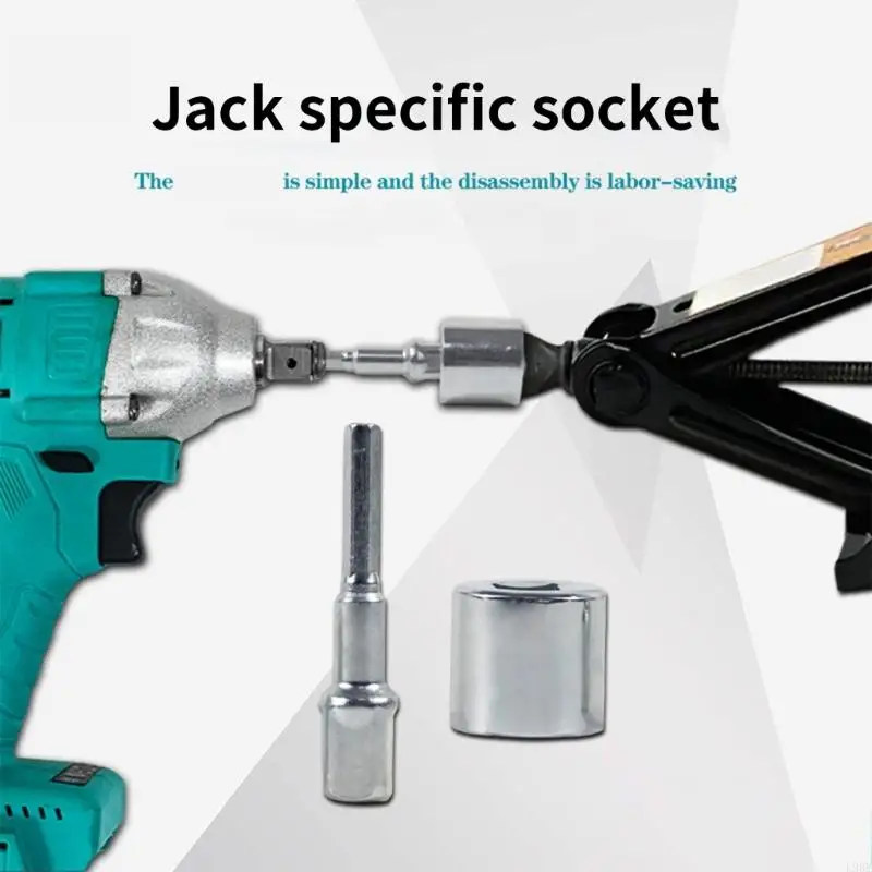 L9BE SCISSOR JACKS Adapter Praca z cali sześciokątnym kluczem uderzeniowym