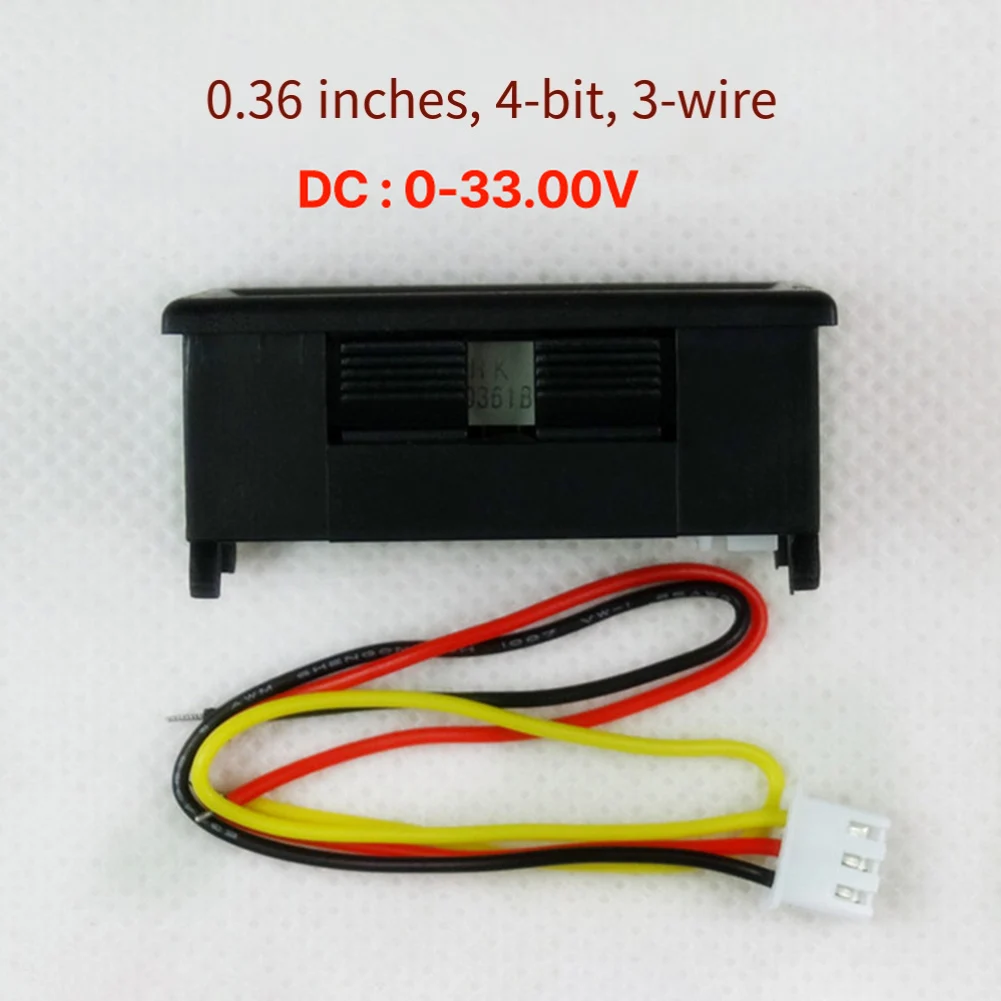 1pc 0,36 in DC Digital Voltmeter Messung 0-33V Drei-draht 4-stellige Spannung Tester Digitale spannung Meter Für Auto DIY Elektronische