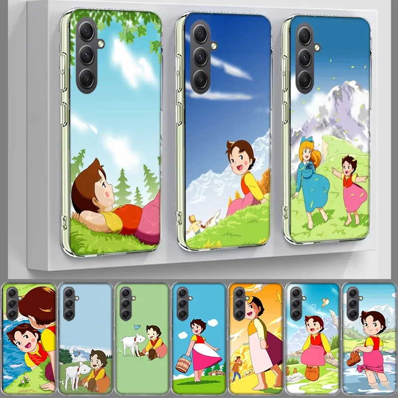 Heidi Cartoon Phone Case for Samsung A17 A37 A57 A07 A16 A26 A36 A56 A06 A02S A12 A22 A32 A52S A04S A14 A24 A34 A54 A03 A13 A33 