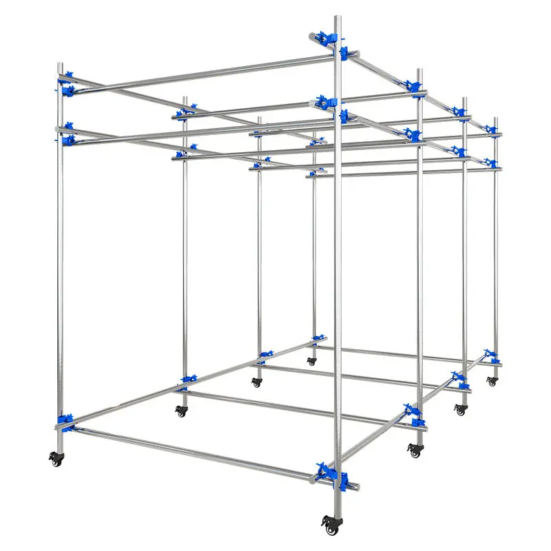 Nakajima Shelf Clothing Store Display Shelf Women's Clothing Men's Clothing Stainless Steel Scaffolding Floor Type