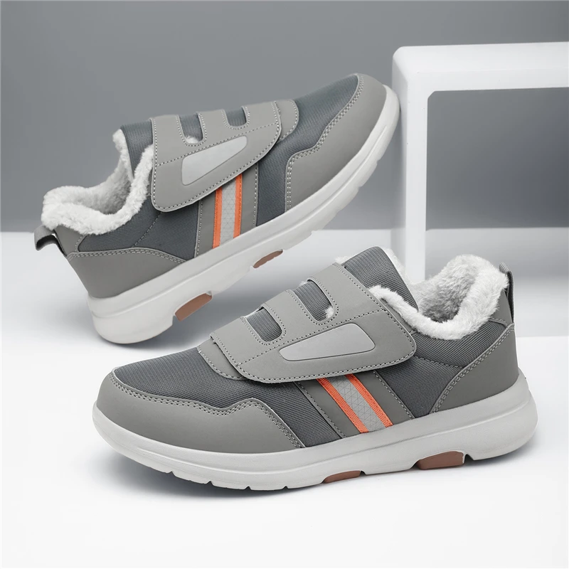 

Winter Plush Warm Shoes For Elderly Men Women Wide Toe Adjustable Diabetic Shoes Orthopedics Feet Swollen Hallux Valgus Bunionn