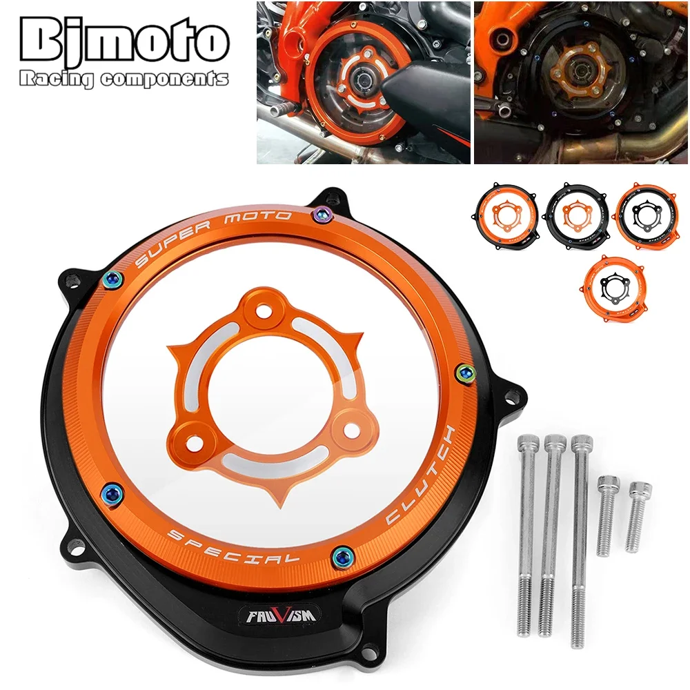 

Motorcycle Racing Clear Clutch Cover Spring Retainer R For K-TM 1290 Super duke R GT Adventure R T S 1090 1050 1190 Adventure