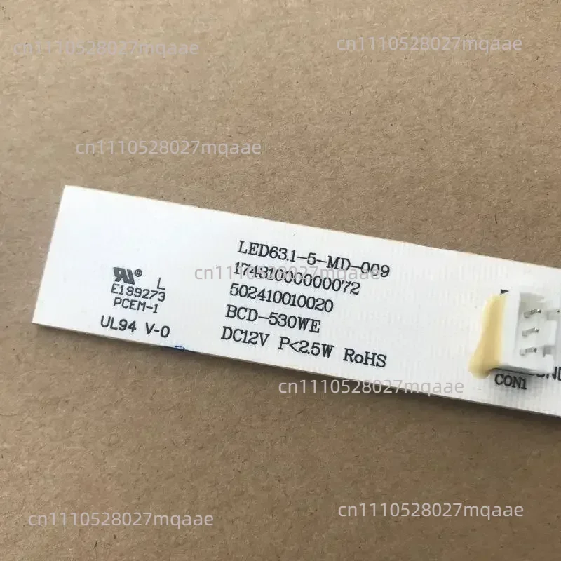 For Midea Refrigerator Universal LED Board LED Light Parts DC12V 63.1-5-MD-009 17431000000072 502410010020 13*2cm
