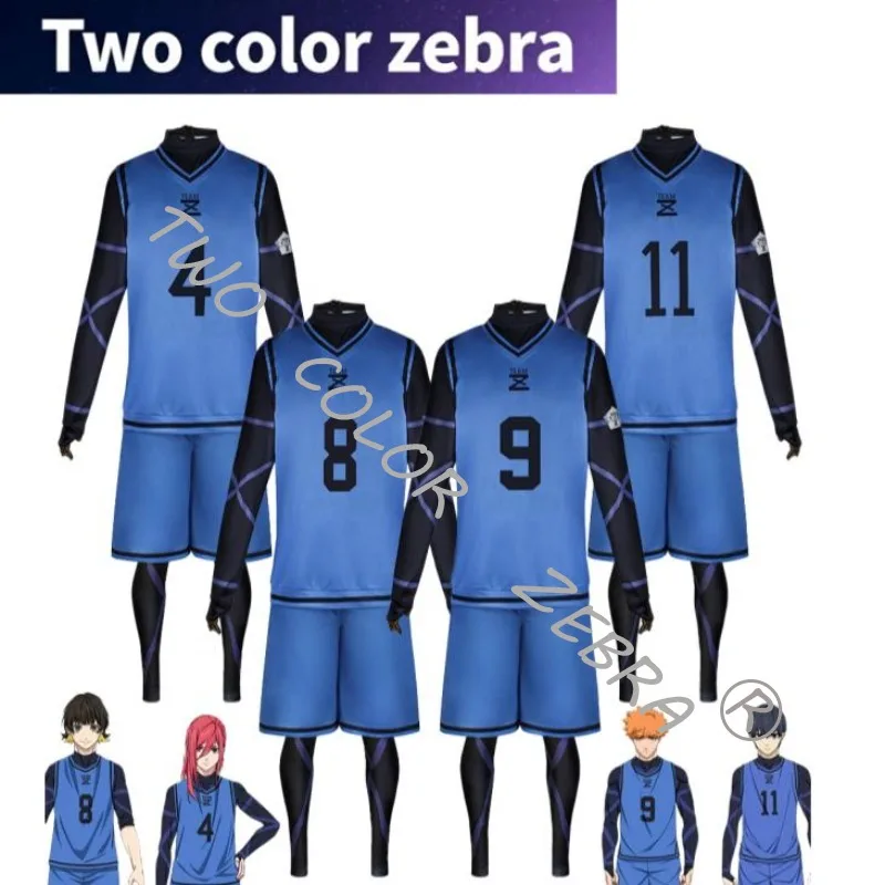 

B-E-CK Kinderspion Kindernagel Perücke Hachi usw. Cosplay Costume Fußball-Trainingsuniform Komplettset Outfit