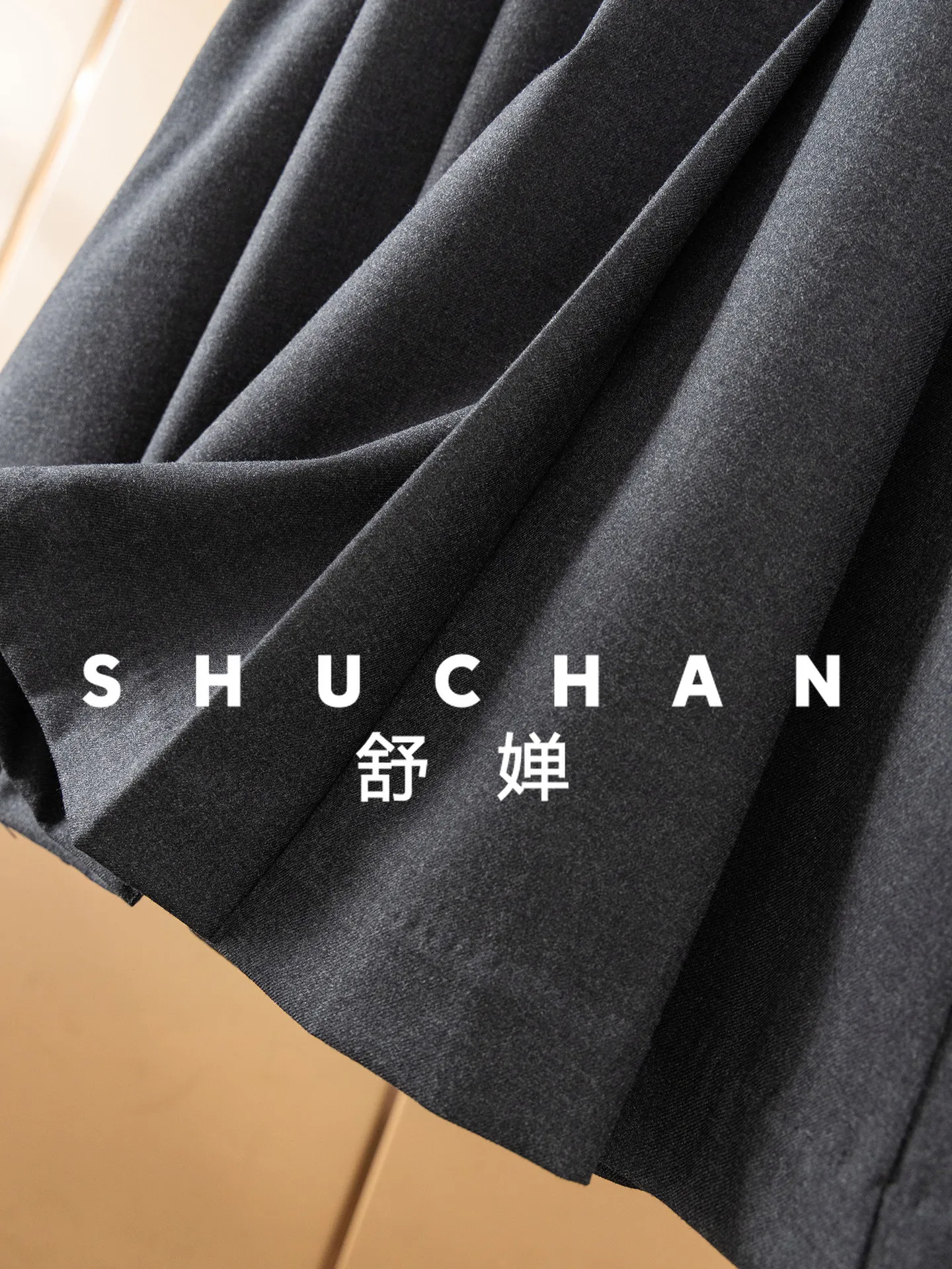 Tempérament élégant, français 69% laine à lacets taille robe chemise à manches longues femmes 45I8 robes longues pour les femmes