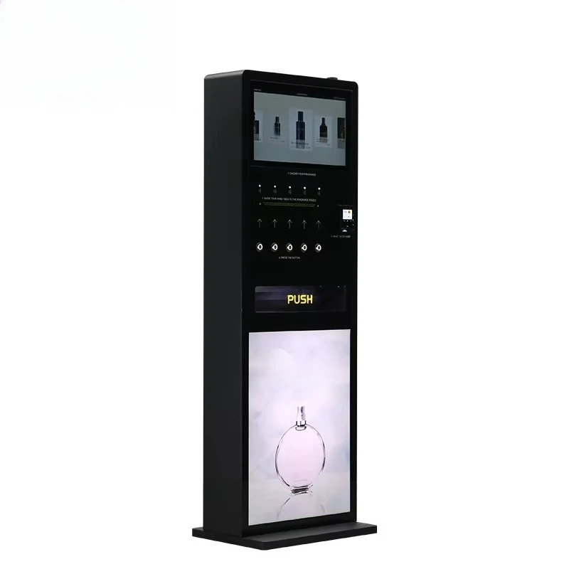 Latest Floor Standing Automatic Credit Card Perfume Spray and Sale Vending Machine for Commercial Street Shopping Mall