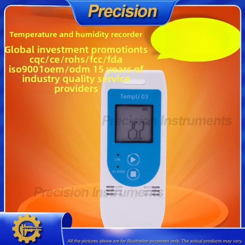 2026 Reusable Temperature Data Logger for Cold Chain Monitoring with USB Interface and High Precision Thermometer