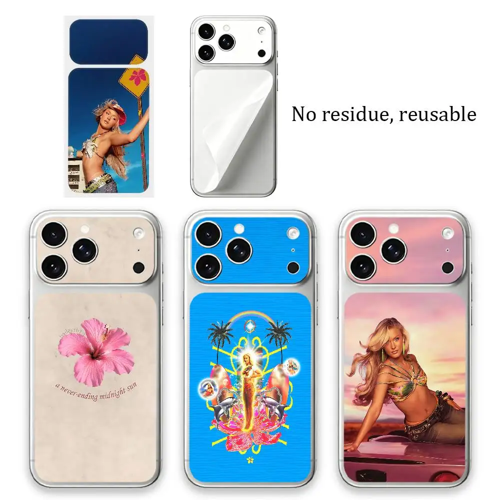 

Z-Zara L-Larsson Midnight Sun Back Skin Sticker For iPhone 17 Pro Max Anti-Scratch Rear Protective Film