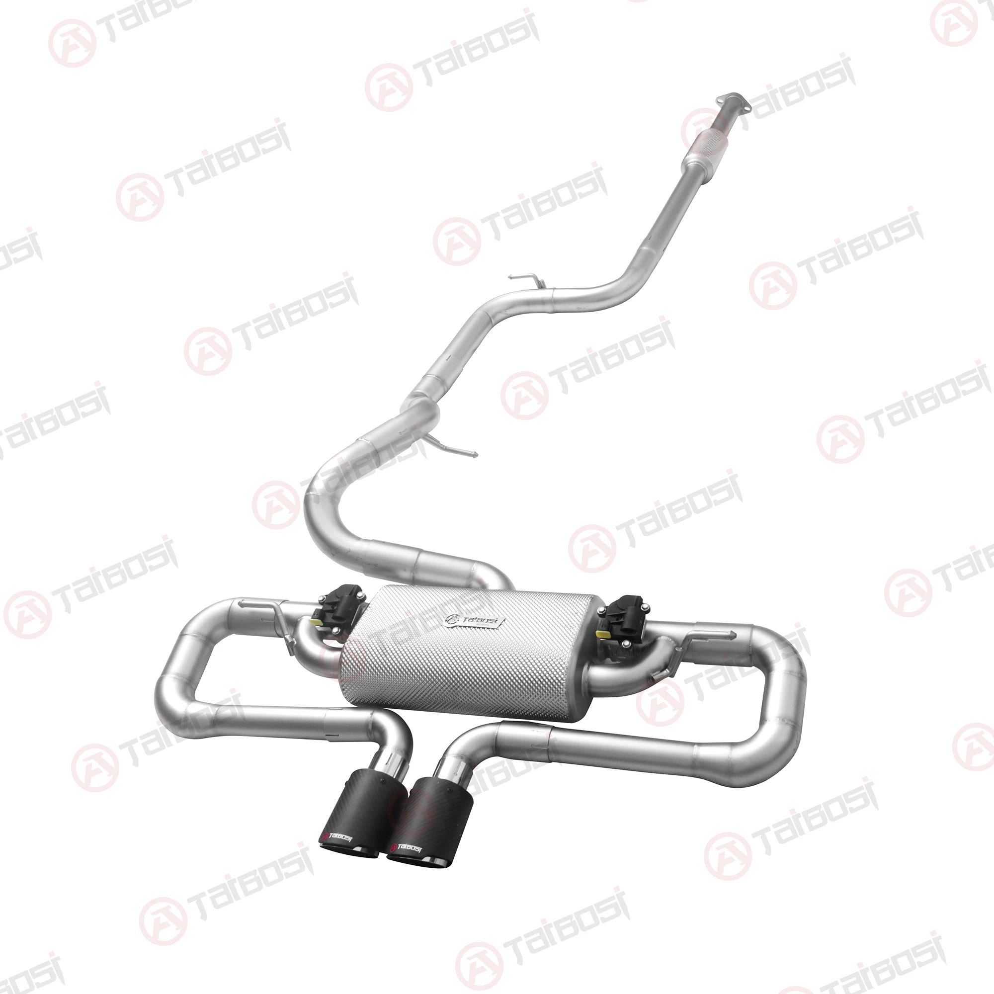 Per Ford Focus ST 2.0T Sistema di fuga di scarico per auto Taibosi Performance Silenziatore con valvola elettrica Telecomando senza fili Modifica del suono