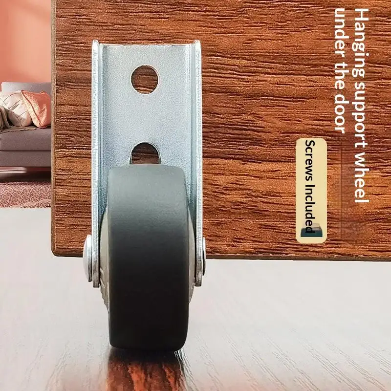 ~4Pcs Movable Directional Wheel, Solid Simple Fixed Roller, Table Foot, Mini Mobile Roller, Flexible, Silent Anti-Wear Wheel