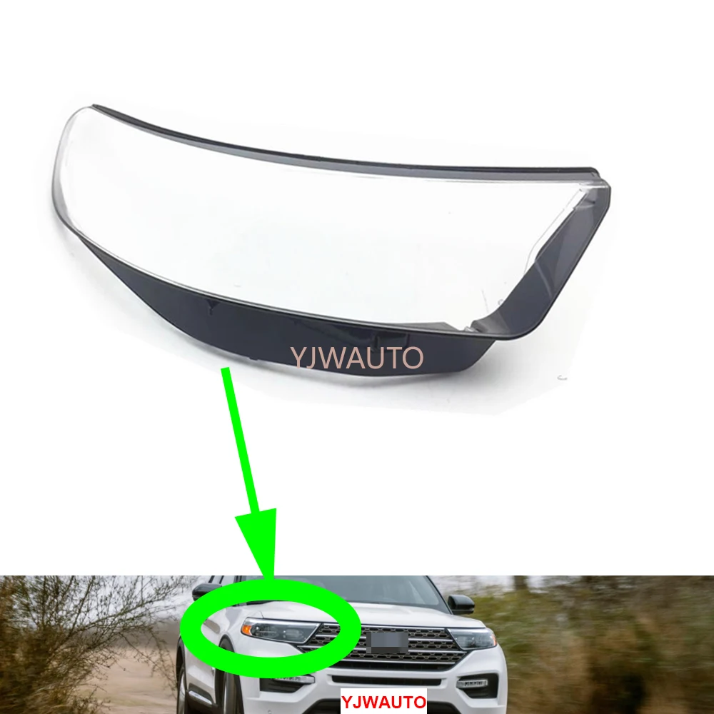 

For Ford Explorer 2020-2022 Headlamp Cover Car Headlight Lens Car Glass Replacement Front Lamp Auto Shell