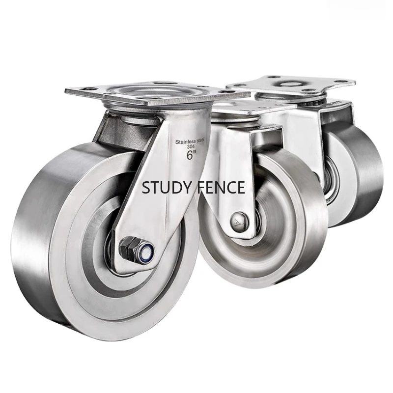 1pc Solid Stainless Steel Casters, 1.5/2-inch Universal Wheel/directional Wheel, Furniture Casters,  Hardware Accessories