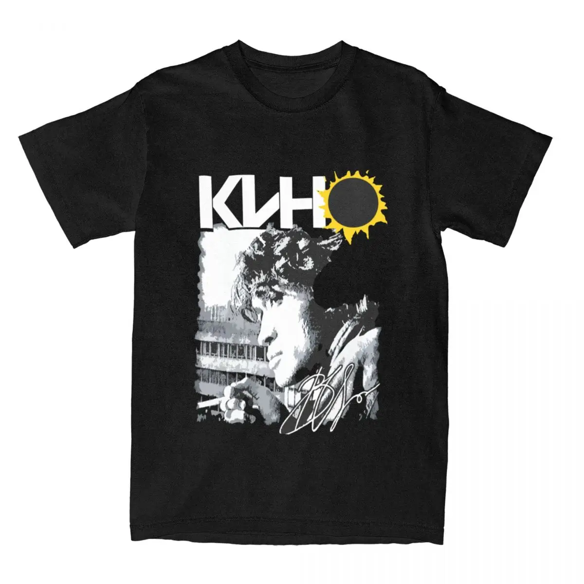 Viktor Tsoi Kino Rock Band Shirt Merch for Men Women 100% Cotton Humor Tee Shirt Short Sleeve Clothes Summer