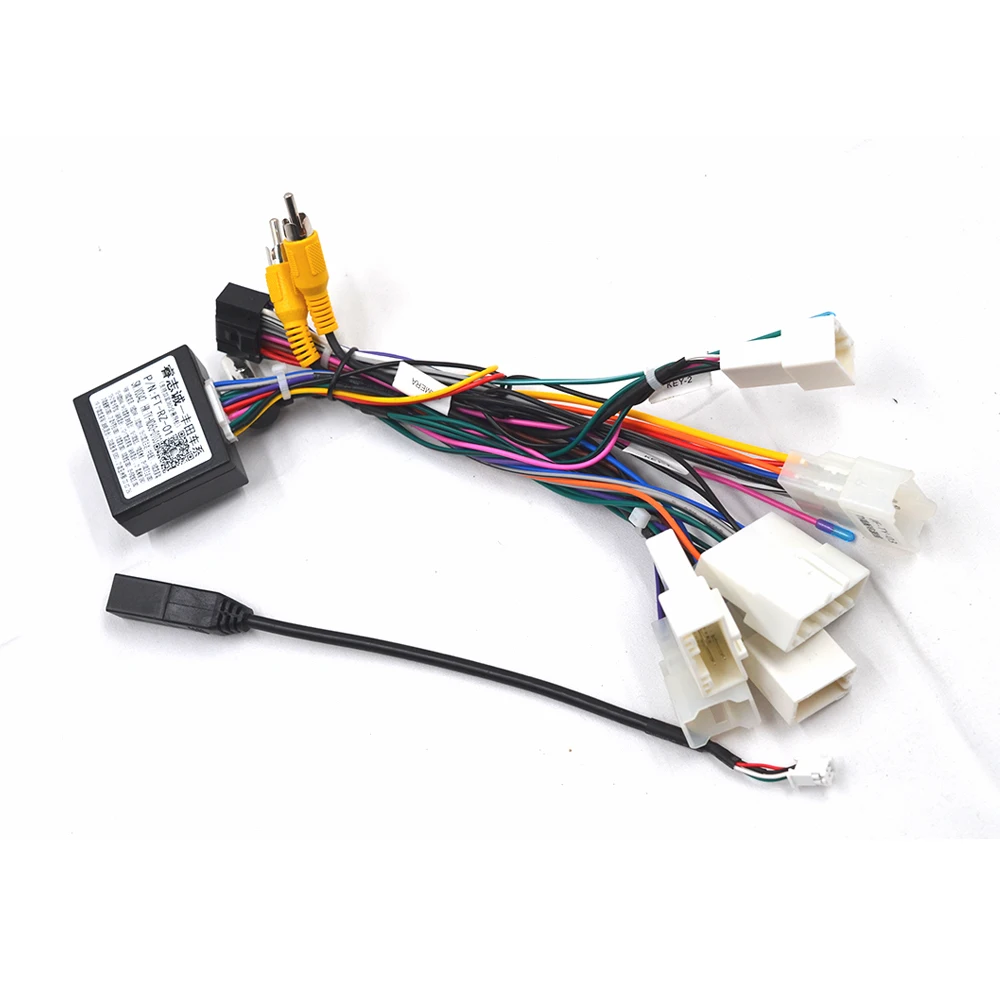 Car 16-pin Android Wire Harness Power Cable Adapter For Toyota Corolla/Camry/RAV4 With Canbus