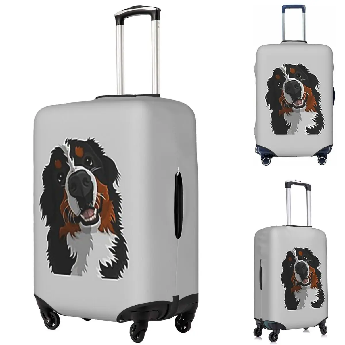 

Bernese Mountain Dog Suitcase Cover Protection Elastic Travel Luggage Protector Covers for 18-32 Inch