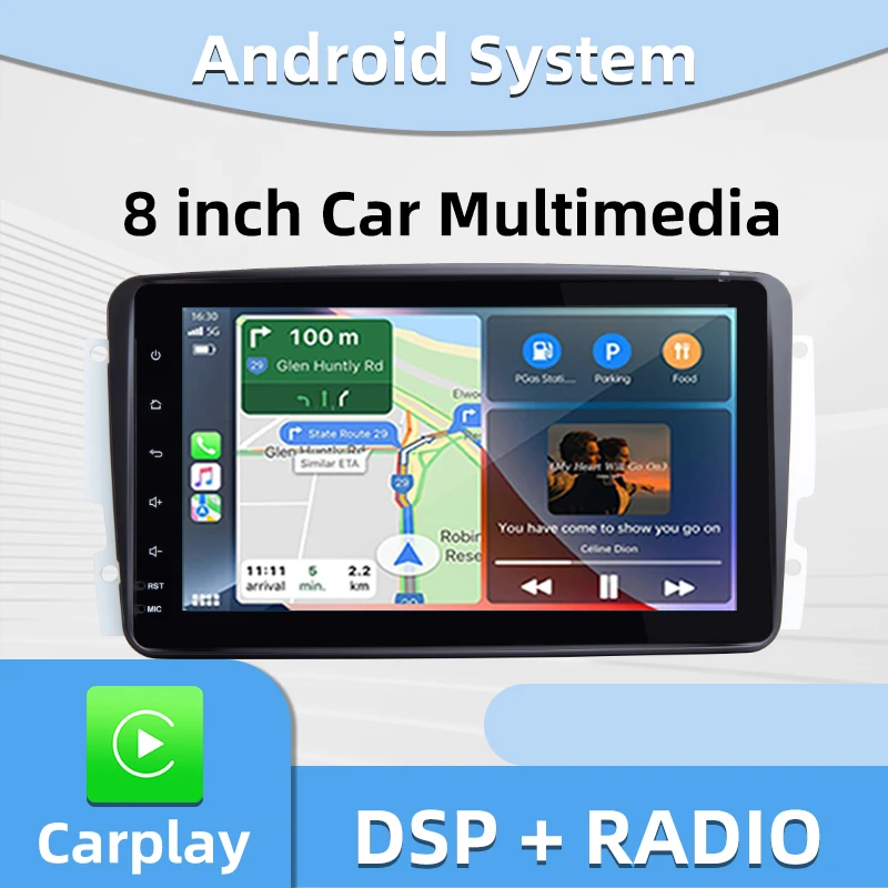 Android 14 Car radios For Mercedes Benz W209 W203 W168 W163 W463 Viano W639 Vito Vaneo Car Stereo In-Dash GPS