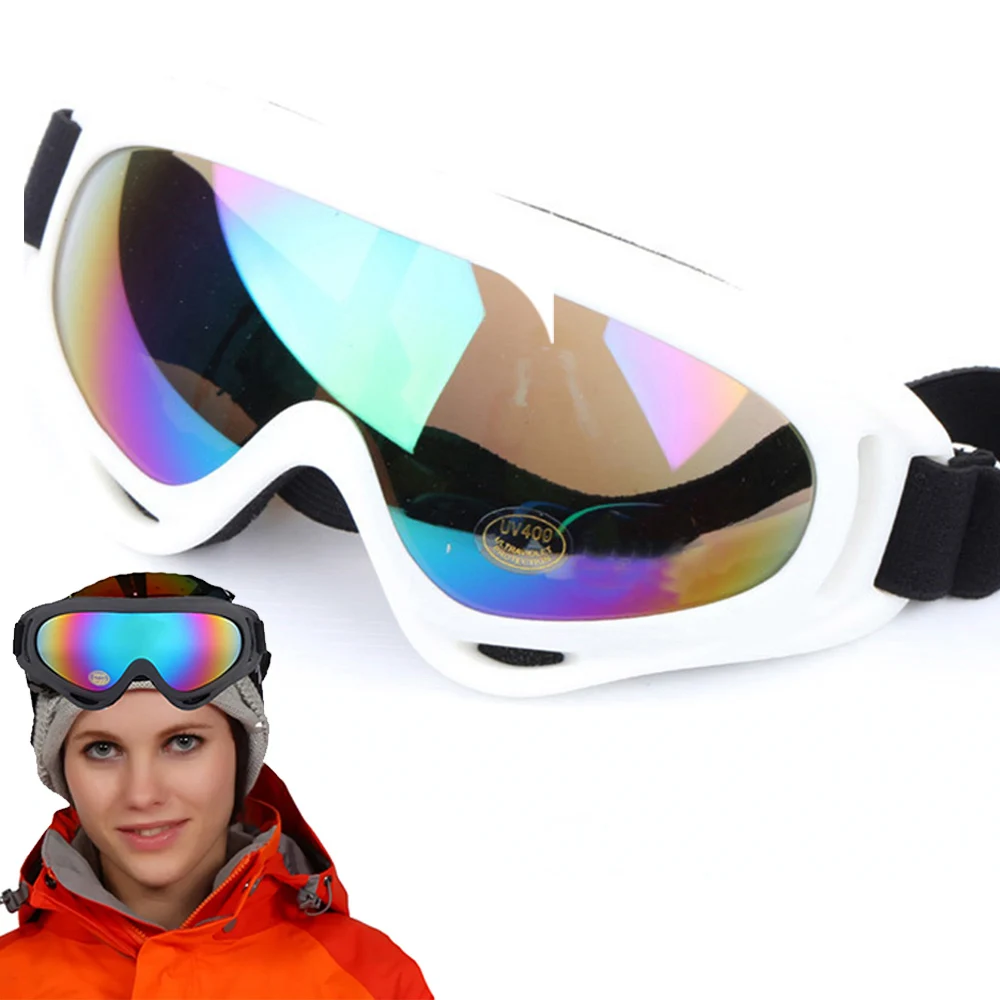 Gafas de esquí antiniebla para nieve, gafas de esquí profesionales a prueba de viento X400 con protección UV