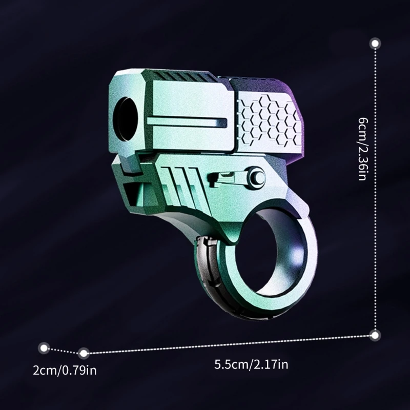 Anneaux anti-Stress, pistolets jouets, divertissement ludique, PushSlider Spinner, jouet