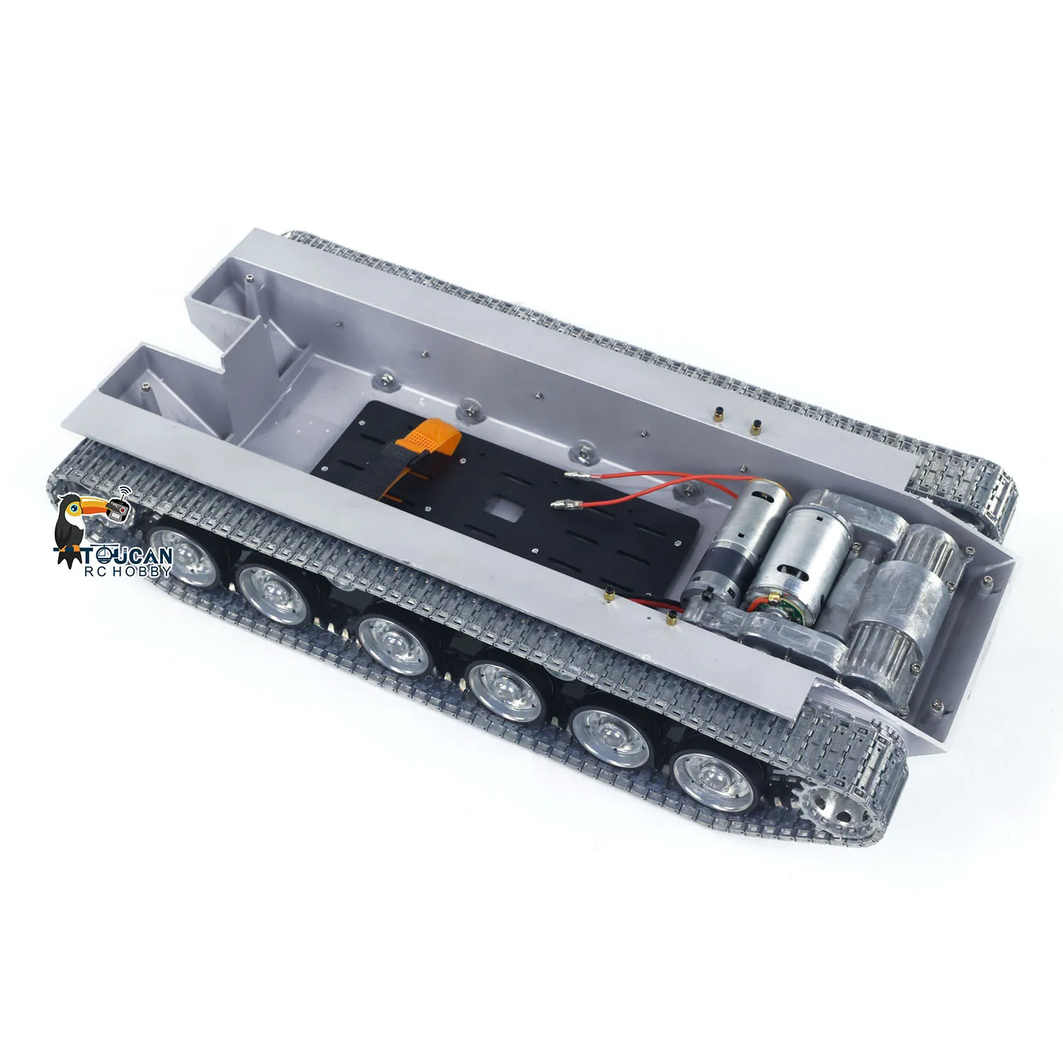 Metallgehäuse mit Antriebsgetriebe, Kettenräder, Umlenkräder für Spielzeug Heng Long 1/16 RC Panzer Merkava IV 3958 Modell