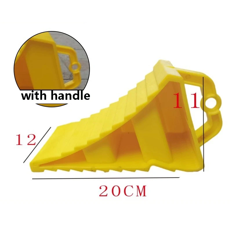 Portable Car Wheel Chock Anti Slip Tire Stop Block Heavy Duty Parking Wedge Truck Trailer RV Safety Portable Vehicle Accessory