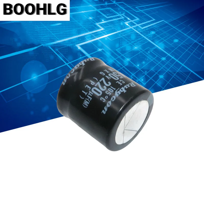 Rubi Rubyco n capacitor, 220uf 450v, 30x30, mxg, 2 peças