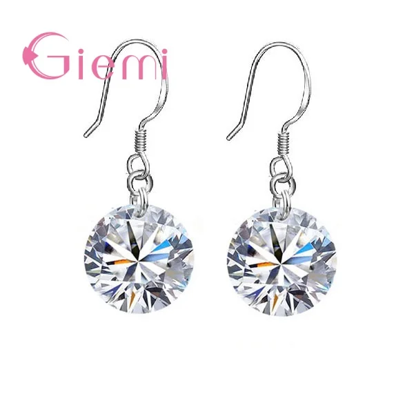 0.01USD Multiple Models Option Elegant Genuine 925 Sterling Silver  Earrings For Women Fine Wedding Jewelry Earring Gift