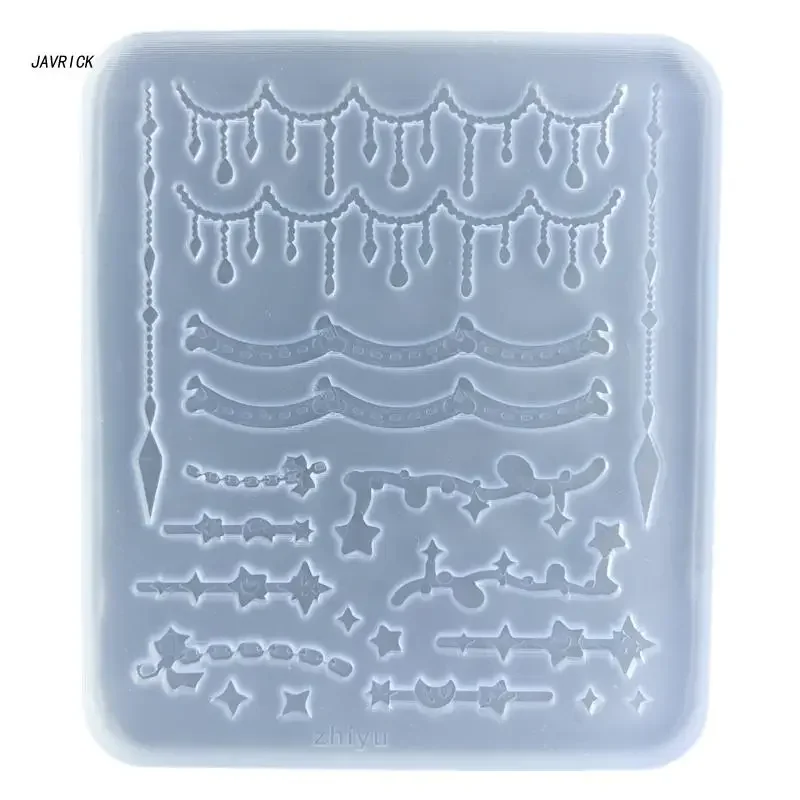 Bowknot Star Tennis Silicone Mold Card Accessory Resin Mold Keychain Earring Pendant Epoxy Mold DIY Craft Tool