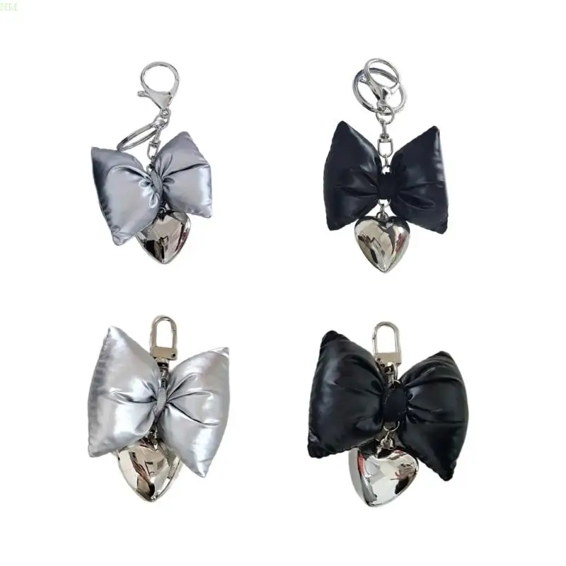 Stylish Bowknot Heart Phone Pendant Unique Bow Charm Keychain Camera Accessory NM