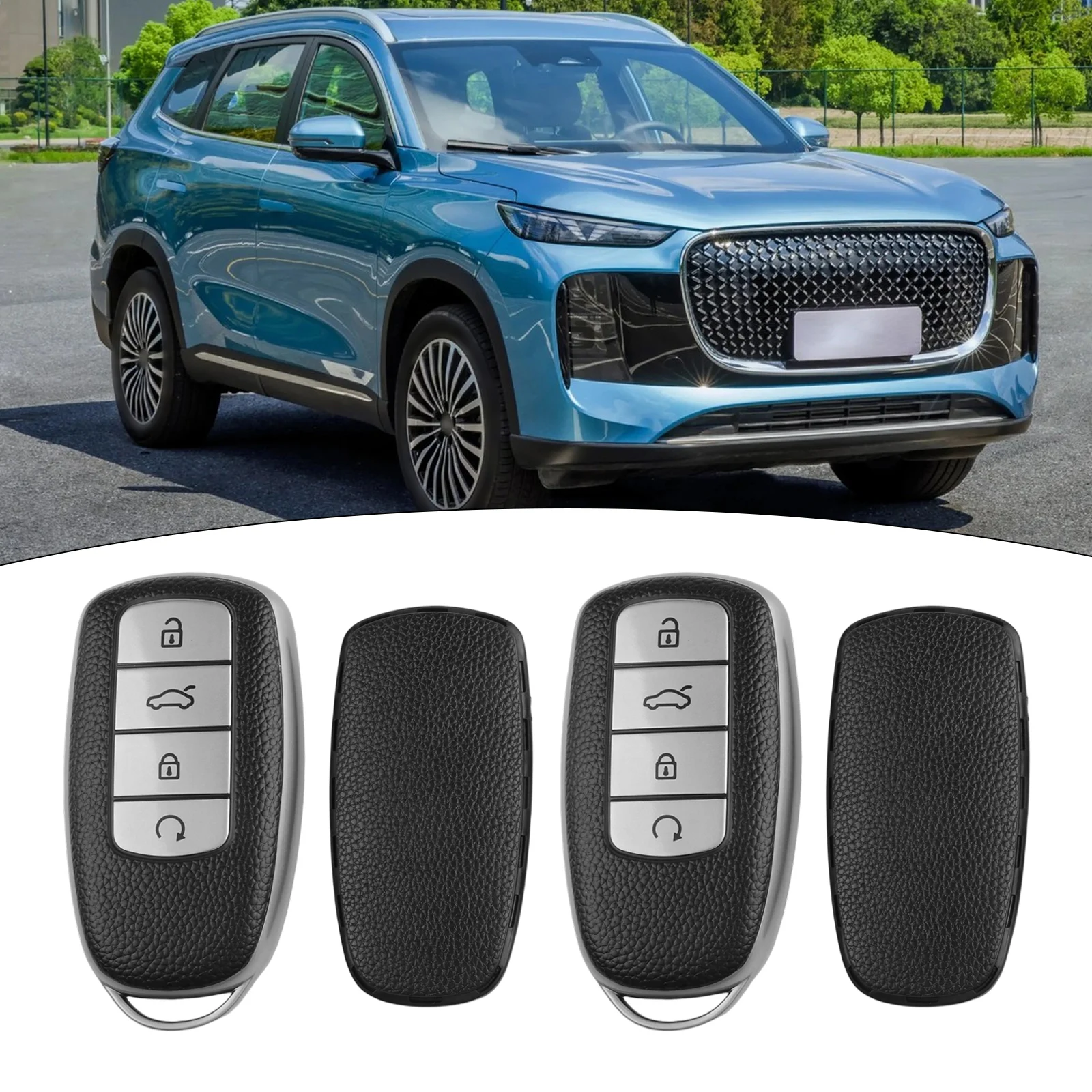 

Protective 2Pac Car Key Fob Cover for Chery 5 Tiggo 8 Pro and For Kia Easy Installation with Comprehensive Design