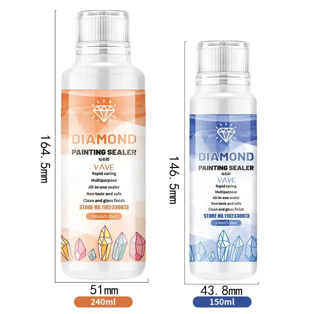 5d Diamond Painting Tools Glue Permanent Hold Shine Effect Puzzle Sealer Sticky Diamond  Embroidery Mosaic Glue Gel Accessories