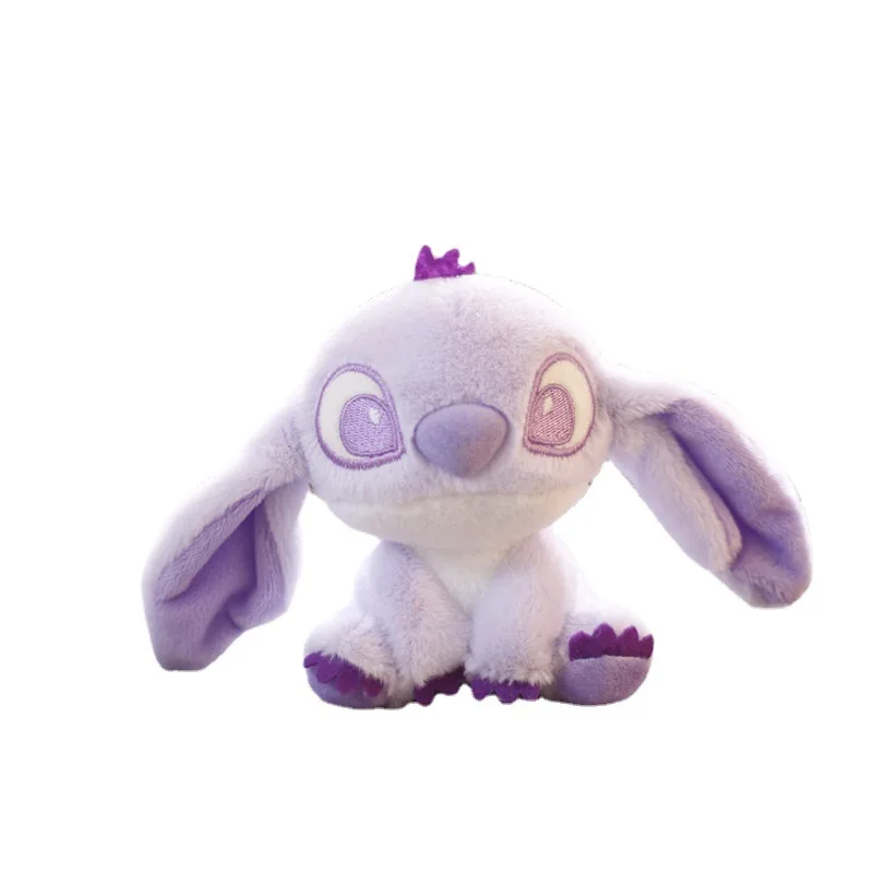 Miniso bonito ponto de pelúcia chaveiro brinquedo kawaii adorável lilo & ponto boneca anjo plushies bonito saco de pelúcia pingente meninas presente