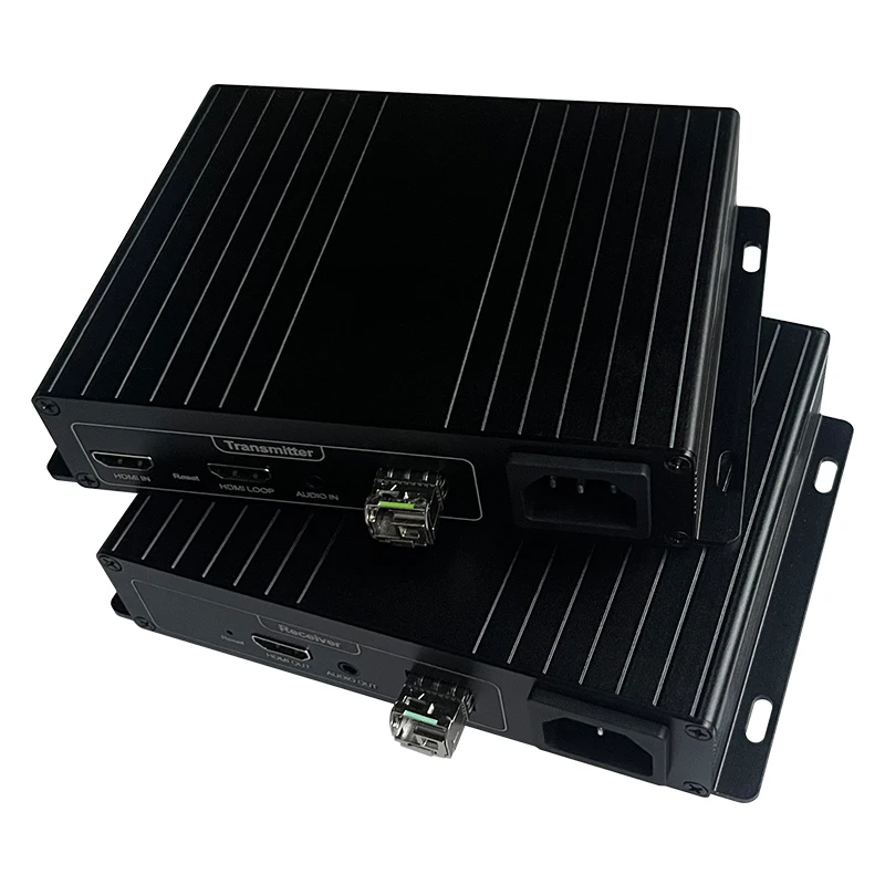 ألياف بصرية ليد ، 1 منفذ LC ، جهاز استقبال ، موسع إشارة بصرية ، وضع فردي ، HTR4K ، 10: 50: مرسل ، 4K ، 60Hz ، وضع فردي