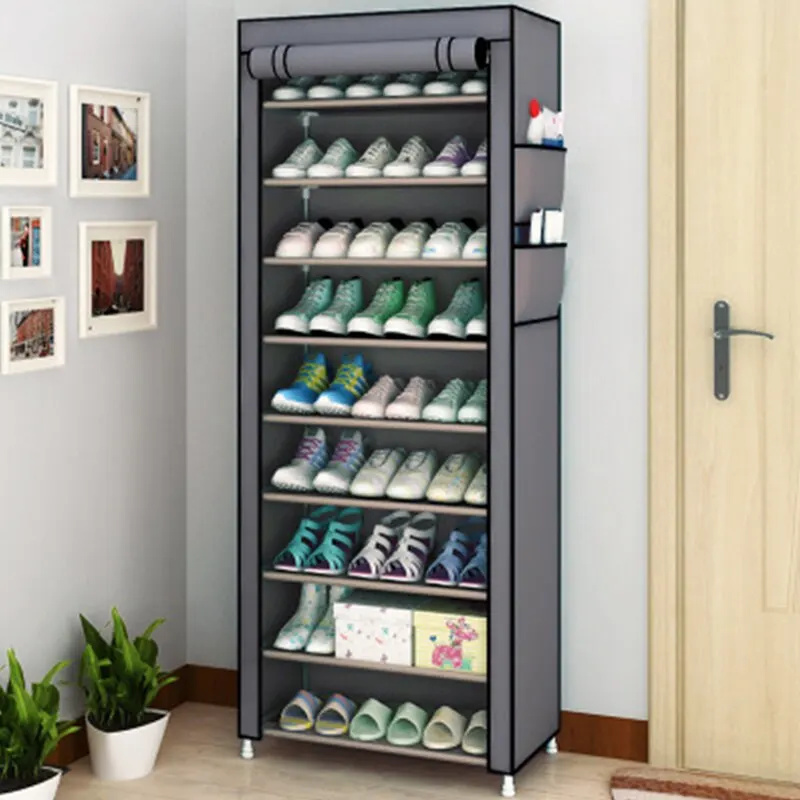 

Multi-layer Simple Shoe Cabinet DIY Assembled Space-saving Shoe Organizer Shelf Home Dorm Storage Closet Dustproof Shoes Rack