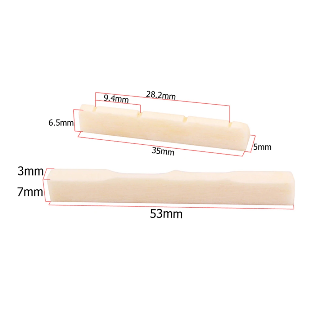 

Guitar Saddle Nut Kit For Ukulele Replacement High Quality Durable Easy Fit Better Sound Performance Instrument Accessory