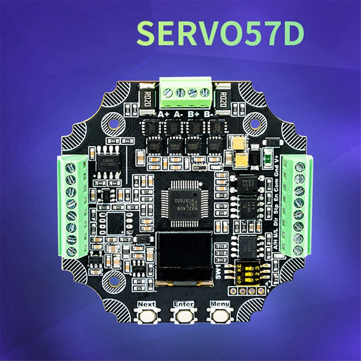 

SNNE-rMKS SERVO57D CAN MB PCBA NEMA23 Closed Loop Stepper Motor Driver CNC 3D Printer for Gen L FOC Quiet and