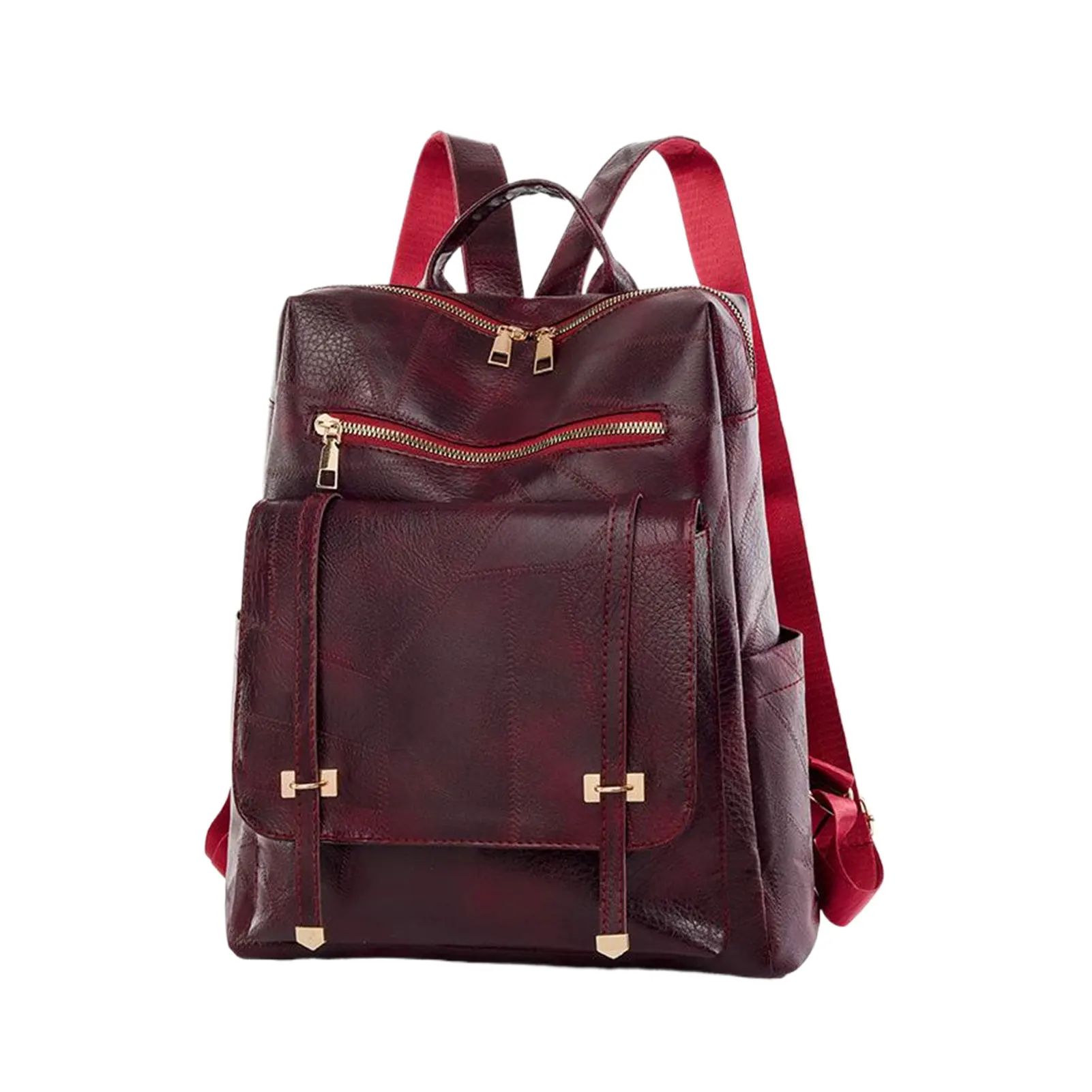 Travel In Style Casual PU Soft Leather Womens Backpack Waterproof And Resilient Better Protecting