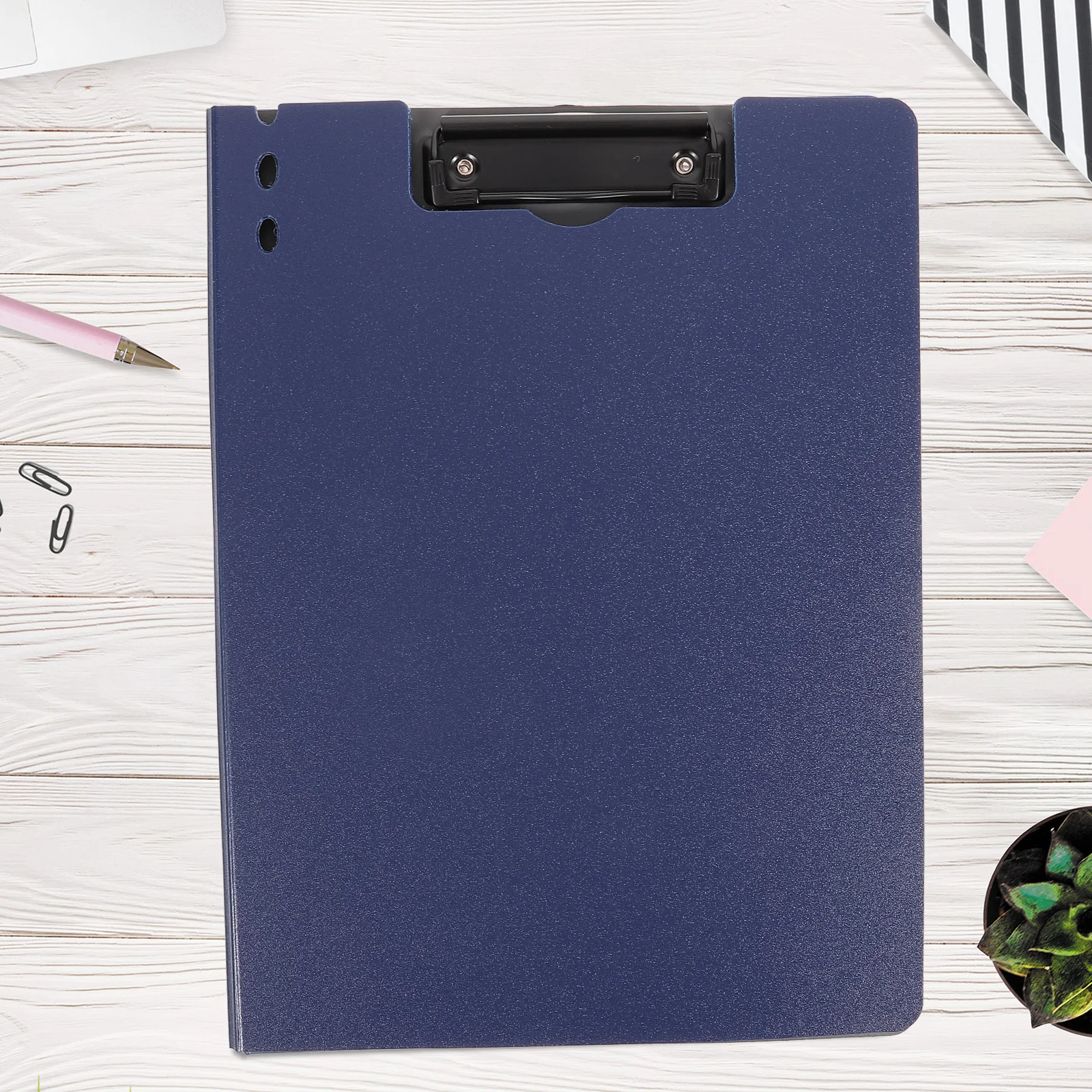 

Portable Writing Board Clip File ganizer PP Metal Clipboard for Office School Document Holder Stationery Supply
