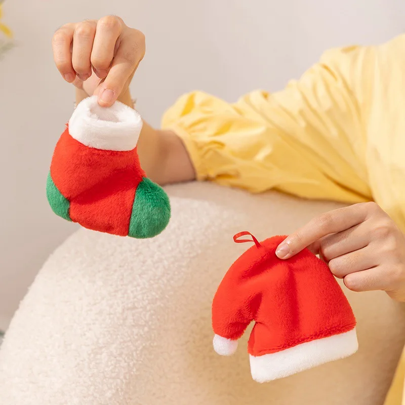 Nieuwe Hete Kerstserie Pluche Pop Knuffelplant Sneeuwman Met Sjaal Kerstmuts Sok Dubbele Kerstboom Huisdecoratie