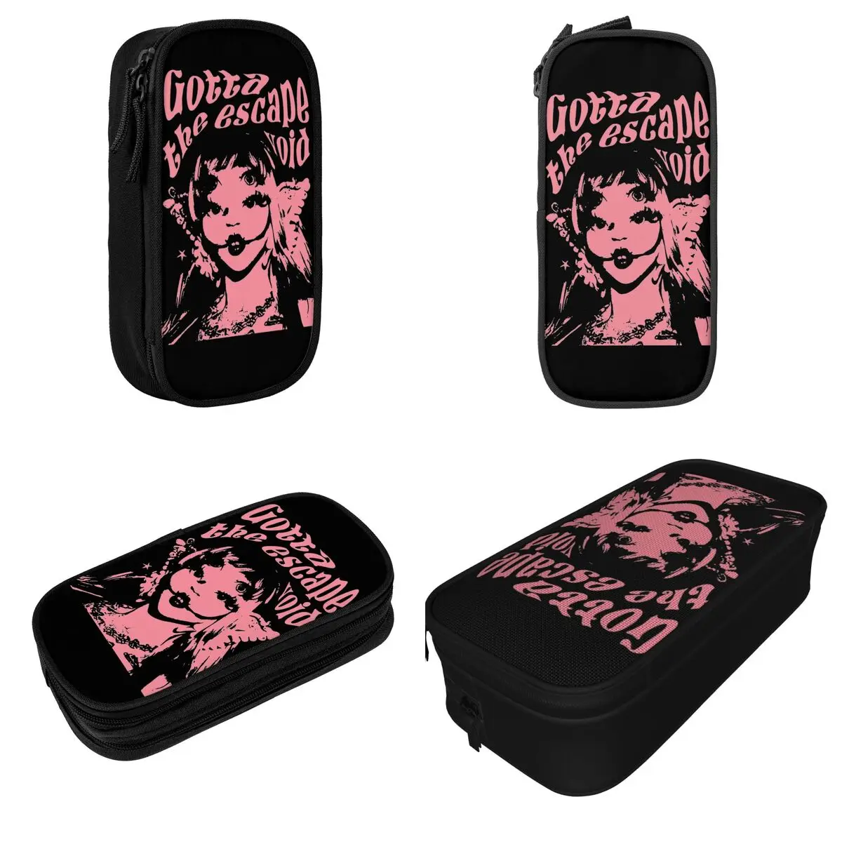 Rosa Melanie Martinez Lápis Caso, Trilogia, Tour Pencil Pouch, Grande Saco De Armazenamento, Material De Papelaria Estudante, Zipper