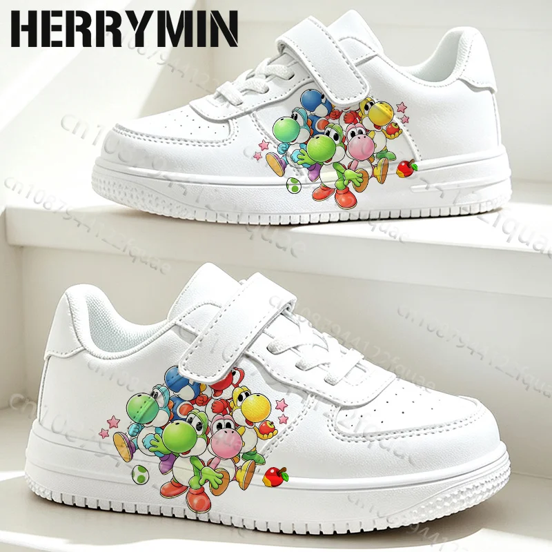 Popular Game Character Yoshi Boys Girls Flat Shoes for Daily Outdoor Wear Four Seasons Universal Board Shoes Student Gift